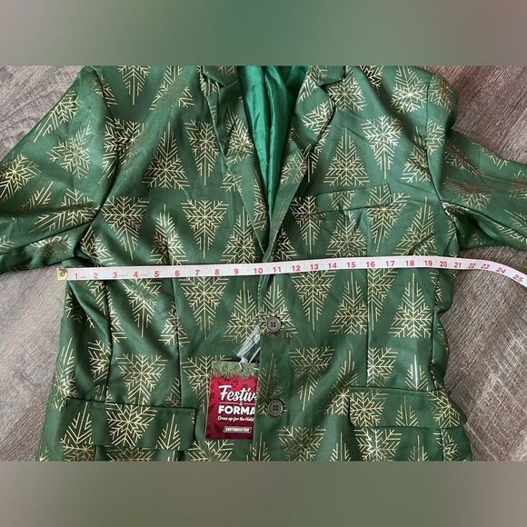 Suitmeister Holiday Snowflake Tree Blazer- Size Large - Picture 11 of 14